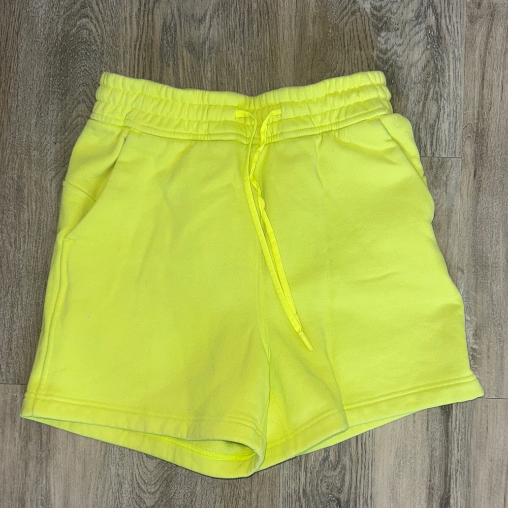 Lululemon Athletica Neon Yellow Athletic Shorts